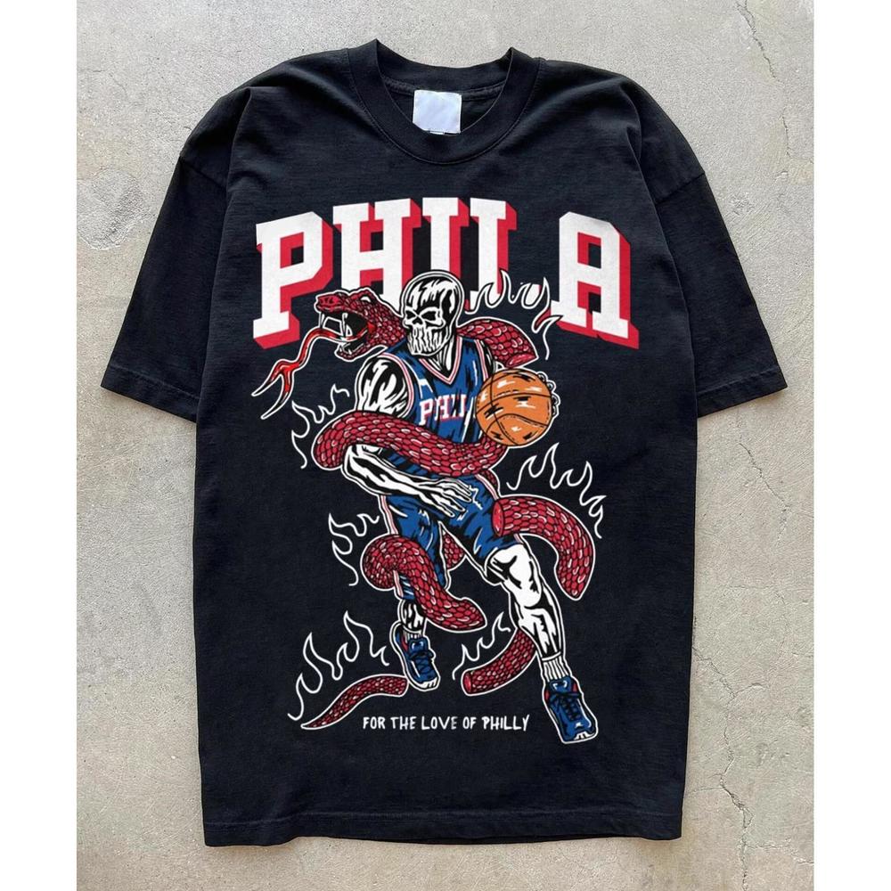 Warren Lotas For The Love Of Philly Philadelphia 76Ers T-Shirt Nba Shirt
